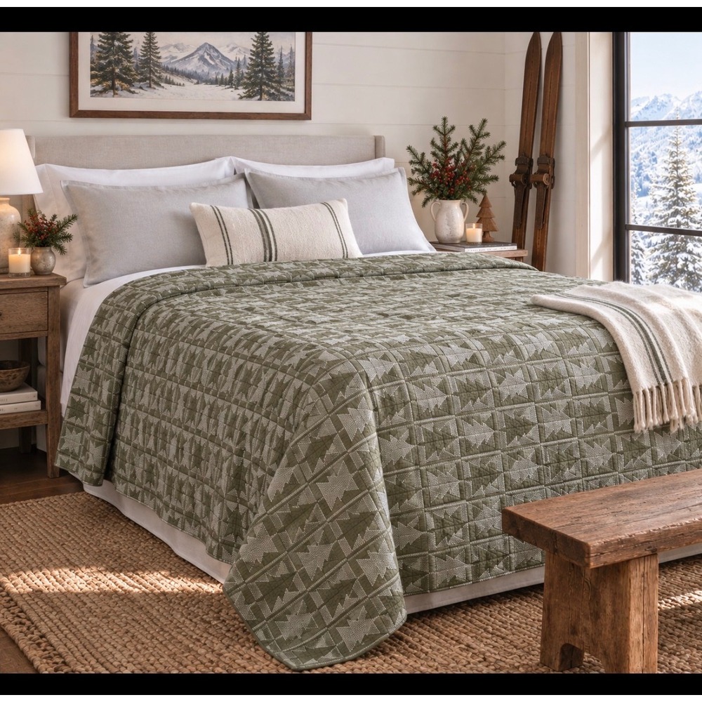 King Size West Elm Quilt    Like New